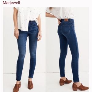 Madewell Dark “Roadtripper” High Rise Skinny Jeans